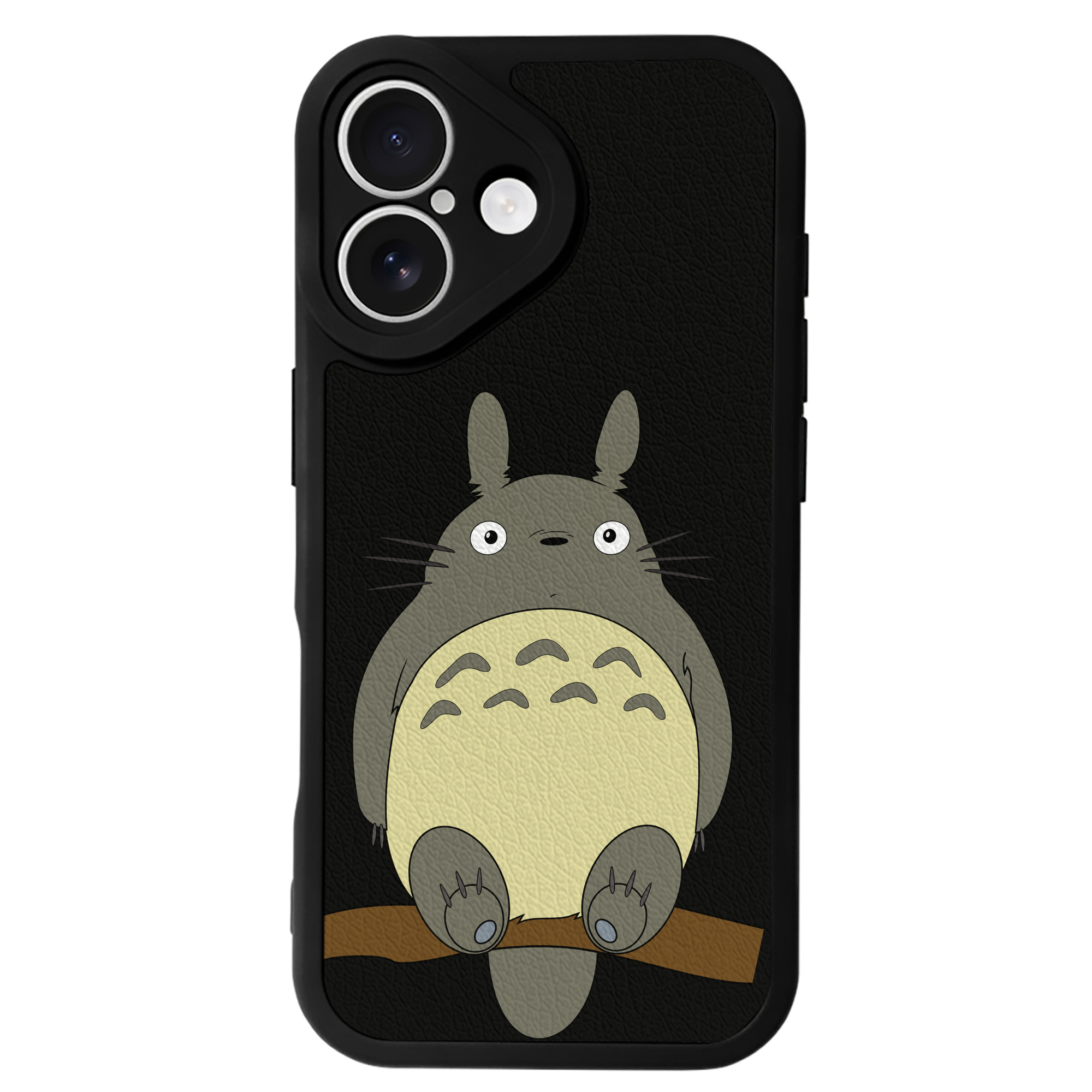 （画像用） となりのトトロ 草壁メイ 草壁サツキ My Neighbor Totoro Satsuki Kusakabe Mei Kusakabe 【iPhone 16シリーズ対応】シリコンスマホケース（レザー調） 材質：シリコン
